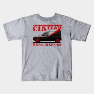 The van of the real heroes! Kids T-Shirt